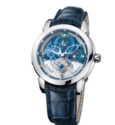 Ulysse Nardin Royal Blue Mystery Tourbillon 41mm Midsize Watch Replica 799-82 Ulysse Nardin Royal Blue Mystery Tourbillon 41mm Midsize Watch Replica 799-82