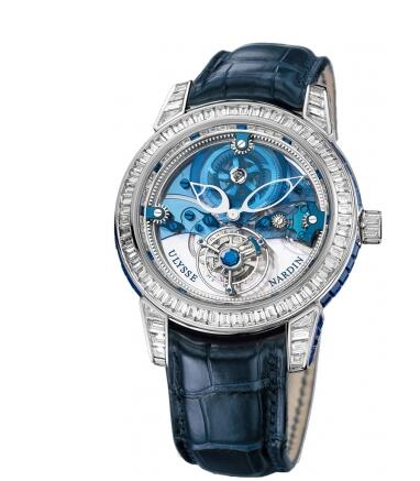 Ulysse Nardin Royal Blue Mystery Tourbillon 43mm Midsize Watch Replica 799-99BAG