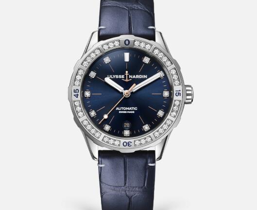 Ulysse Nardin Ladies Watches Diver 39mm Replica Watch Price 8163-182B.1/13
