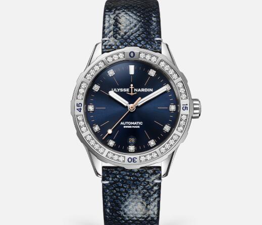 Ulysse Nardin Ladies Watches Diver 39mm Replica Watch Price 8163-182B.2/13