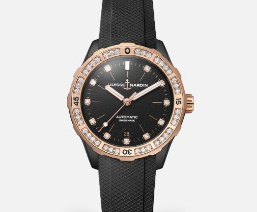 Ulysse Nardin Ladies Watches Diver 39mm Replica Watch Price 8165-182B-3/BLACK Ulysse Nardin Ladies Watches Diver 39mm Replica Watch Price 8165-182B-3/BLACK