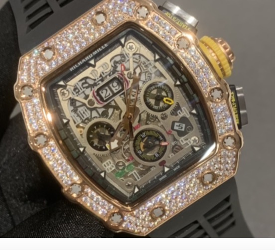 Replica Richard Mille RM11-03 diamond rose gold watch Replica Richard Mille RM11-03 diamond rose gold watch