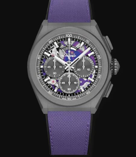 Zenith DEFY EL PRIMERO 21 ULTRAVIOLET Replica Watch 97.9001.9004/80.R922