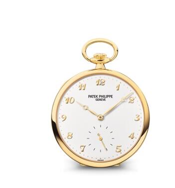 Vintage Patek Philippe Watches for Sale Cheap Price Replica Open-Face Gold Numerals Yellow Gold Pocket Watch 973J-001