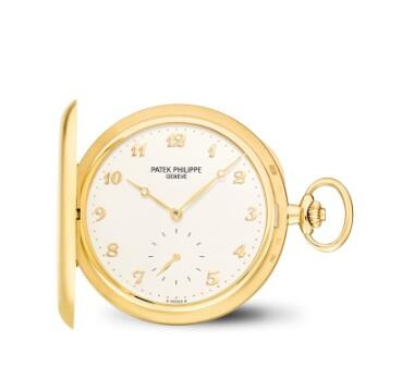 Vintage Patek Philippe Watches for Sale Cheap Price Replica Yellow Gold Hunter Case Pocket Watch Gold Numerals 980J-011