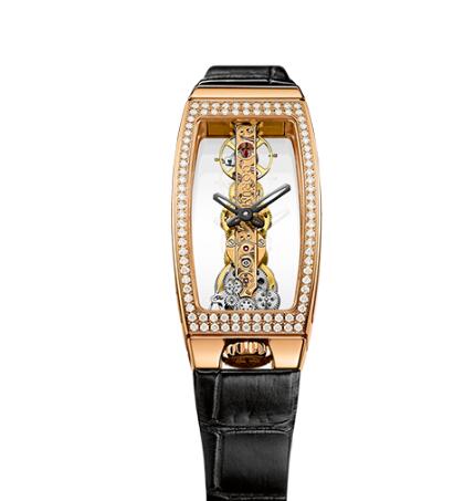 Corum Watch Golden Bridge Miss ROSE GOLD DIAMONDS Replica Ref. B113/00824 - 113.102.85/0001 0000