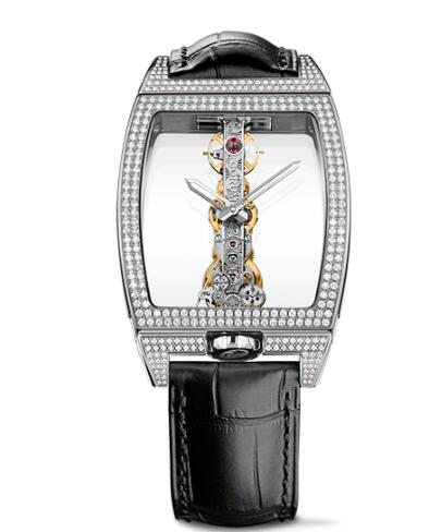 Corum Watch Golden Bridge Classic WHITE GOLD DIAMONDS Replica Ref. B113/03198 - 113.162.69/0F01 0000