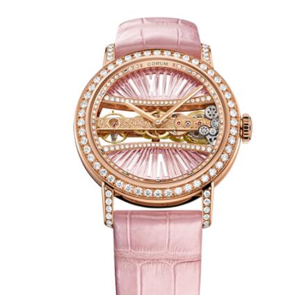 Corum Watch Golden Bridge 39 ROSE GOLD DIAMONDS Replica Ref. B113/03200 - 113.000.85/0F08 DR91R