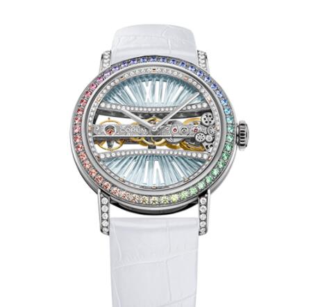 Corum Watch Golden Bridge 39 WHITE GOLD DIAMONDS Replica Ref. B113 ...