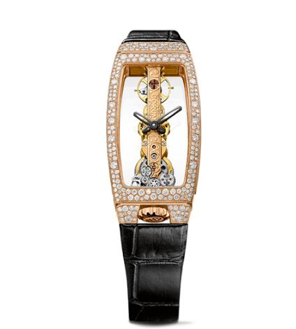 Corum Watch Golden Bridge Miss ROSE GOLD SNOW-SET Replica Ref. B113/03845 - 113.249.85/0001 0000