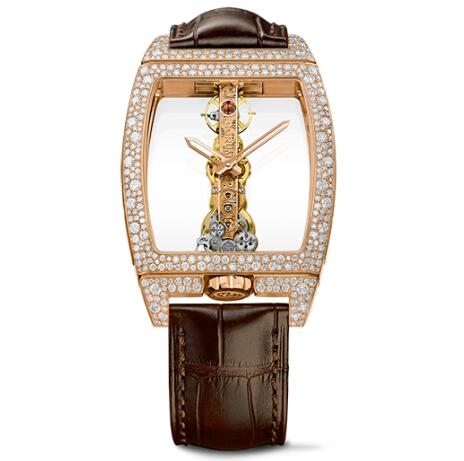 Corum Watch Golden Bridge Classic ROSE GOLD SNOW-SET Replica Ref. B113/03853 - 113.358.85/0F02 0000 Corum Watch Golden Bridge Classic ROSE GOLD SNOW-SET Replica Ref. B113/03853 - 113.358.85/0F02 0000