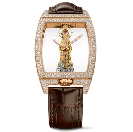 Corum Watch Golden Bridge Classic ROSE GOLD SNOW-SET Replica Ref. B113/03853 - 113.358.85/0F02 0000