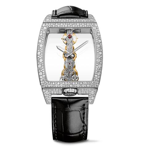 Corum Watch Golden Bridge Classic WHITE GOLD SNOW-SET Replica Ref. B113/03854 - 113.358.69/0F01 0000 Corum Watch Golden Bridge Classic WHITE GOLD SNOW-SET Replica Ref. B113/03854 - 113.358.69/0F01 0000