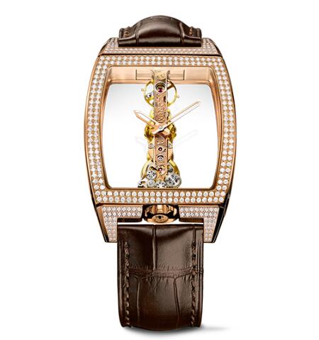 Corum Watch Golden Bridge Classic ROSE GOLD DIAMONDS Replica Ref. B113/03859 - 113.162.85/0F02 0000