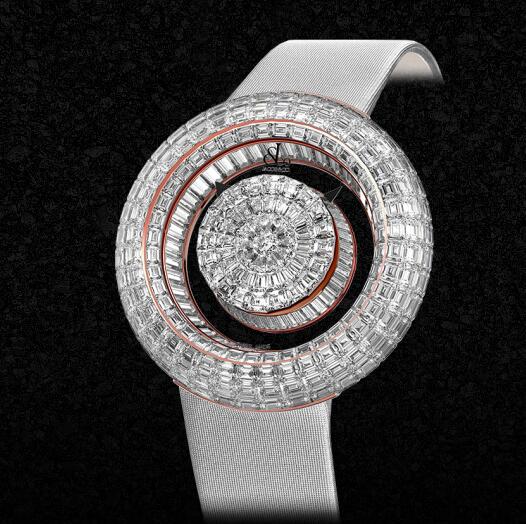 Jacob and Co Brilliant Mystery Baguette White Diamonds Replica Watch BM555.40.BD.BD.A