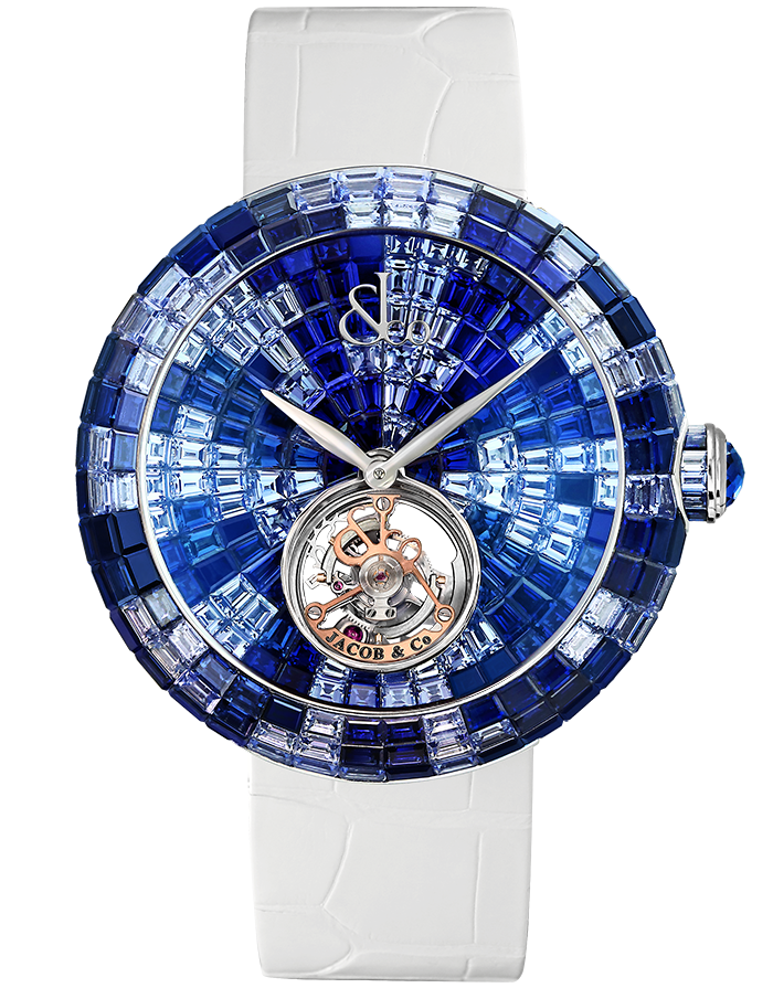 Jacob & Co. Brilliant Flying Tourbillon Blue Shades Watch BT543.30.CB.CB.B Jacob and Co Replica Watch