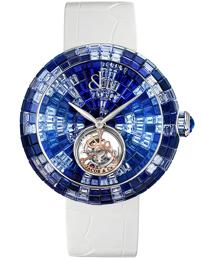 Jacob & Co. Brilliant Flying Tourbillon Blue Shades Watch BT543.30.CB.CB.B Jacob and Co Replica Watch Jacob & Co. Brilliant Flying Tourbillon Blue Shades Watch BT543.30.CB.CB.B Jacob and Co Replica Watch