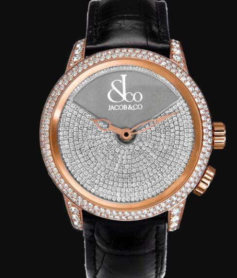 Jacob and Co CALIGULA ROSE GOLD PAVE Replica Watch CL100.40.RD.AA.A