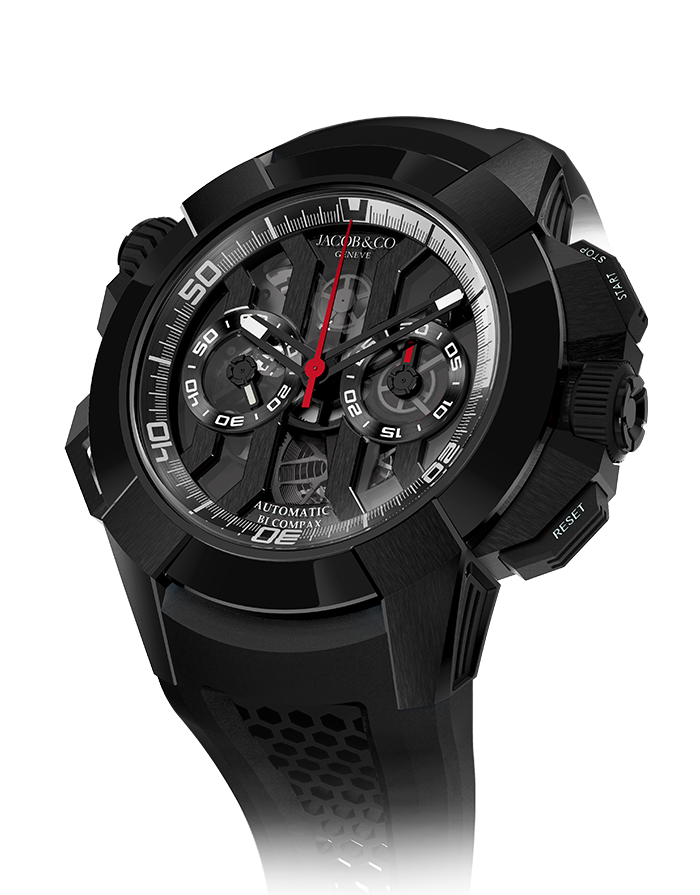 Jacob and Co Epic X Chrono Black Titanium Replica Watch EC311.21.SD.BB.A