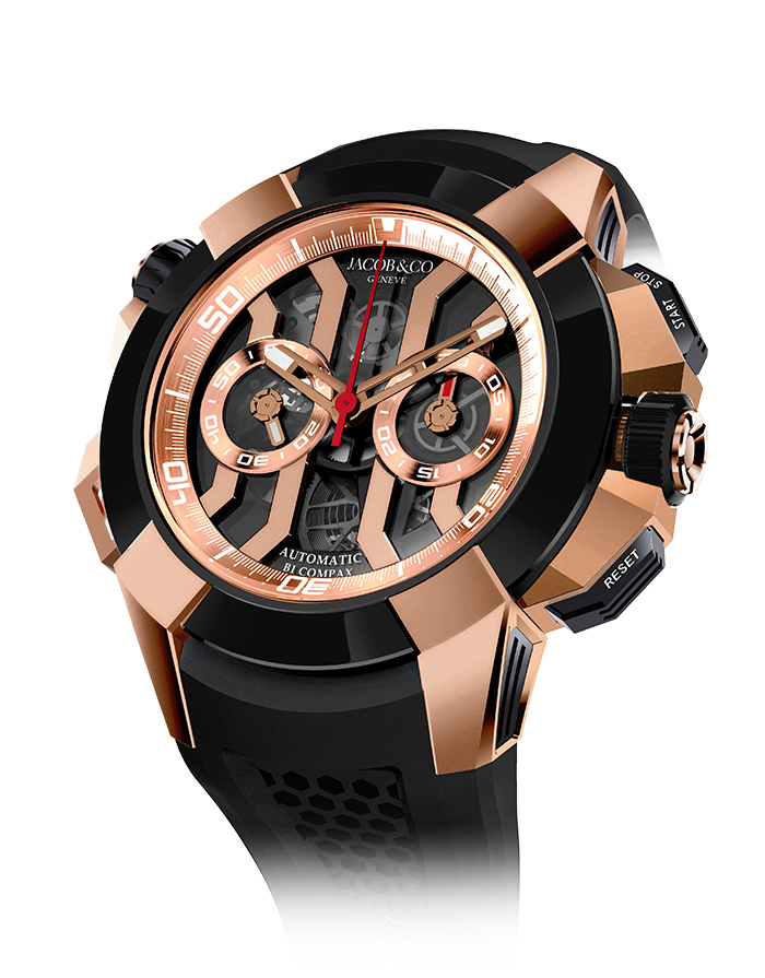 Jacob & Co. Epic X Chrono Rose Gold Watch Replica EC311.42.PD.BN.A Jacob and Co Watch Price