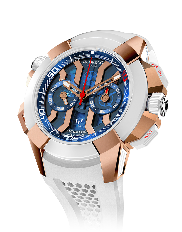 Jacob & Co. Epic X Chrono Messi Titanium - Rose Gold Watch Replica EC312.42.PD.LL.A Jacob and Co Watch Price