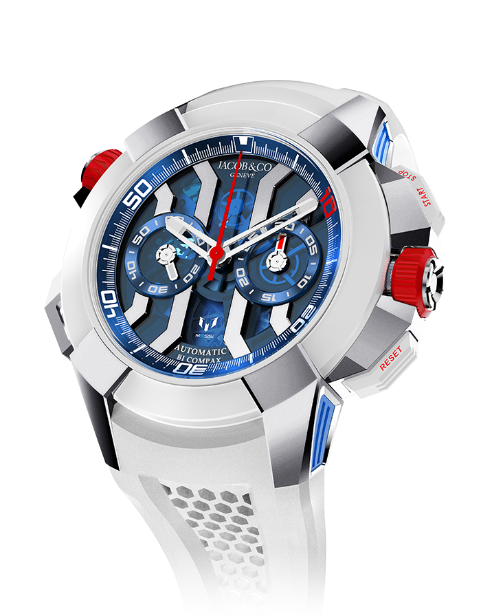 Jacob & Co. Epic X Chrono Messi Titanium Watch Replica EC313.20.PE.LL.K Jacob and Co Watch Price