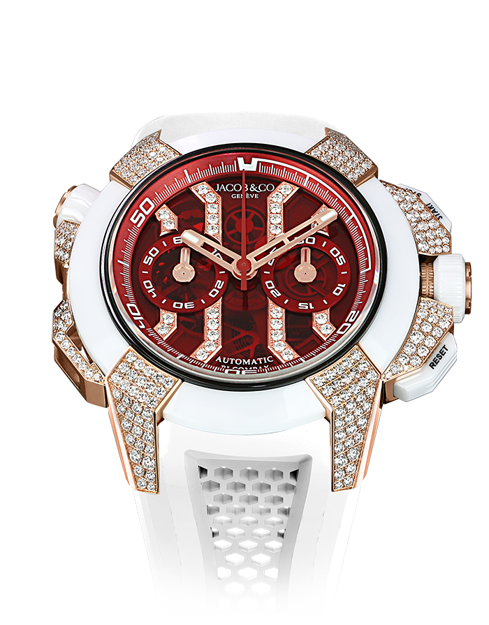 Jacob & Co. Epic X Chrono Pave Watch EC412.42.RW.RR.F Jacob and Co Replica Watch Jacob & Co. Epic X Chrono Pave Watch EC412.42.RW.RR.F Jacob and Co Replica Watch