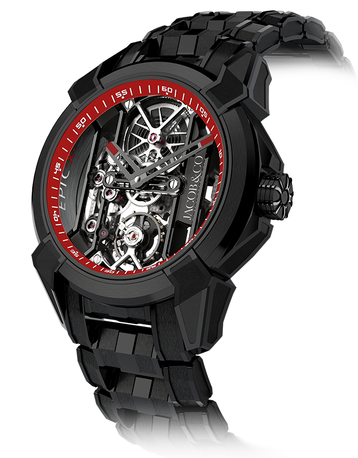 Jacob and Co Epic X Black Titanium Bracelet Replica Watch EX100.21.PS.RW.A21AA